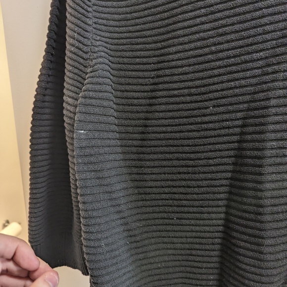 EUC COS Black Knit Elbow-Length Sleeve Dress - Sz L - Picture 4 of 5